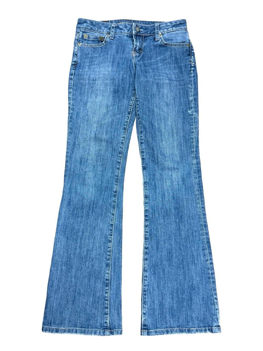 Women’s Y2K American Eagle Medium Wash Hipster Blue Bootcut Jeans Size 4